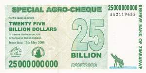 25 Billion Dollars Zimbabwe p.62 2008